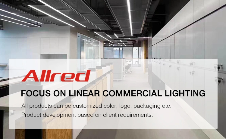 Allred Factory Price Aluminum LED Shop 4 FT 36W Recessed Linear Light for Office Commercial